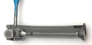 3/16" Punch Inserted into Bolt