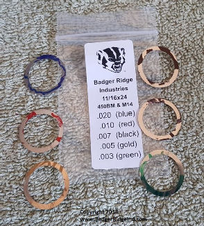 Badger Ridge Industries M14/M1A Gas System Shim Pack