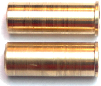 .44 Magnum (top) and .45 Colt (bottom) Cartridge Blanks